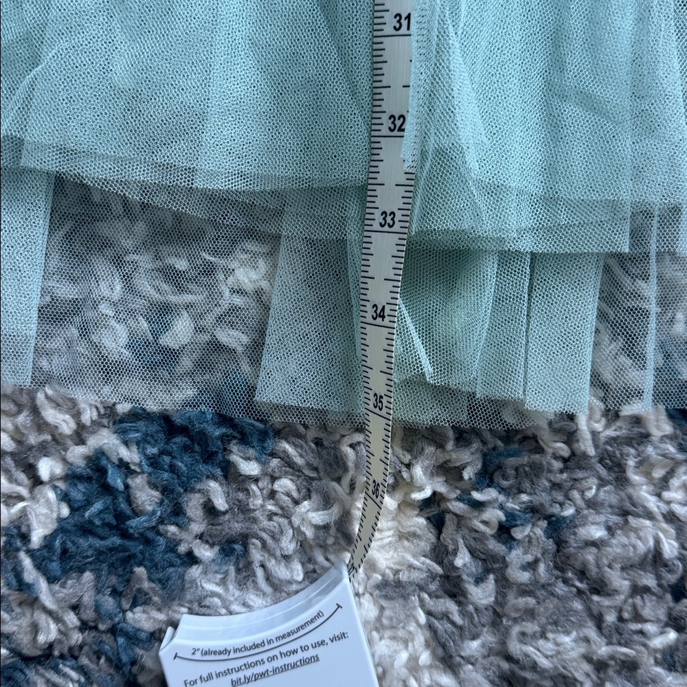 Mint Green Tulle Midi Skirt – Women’s Small - Picture 5 of 5